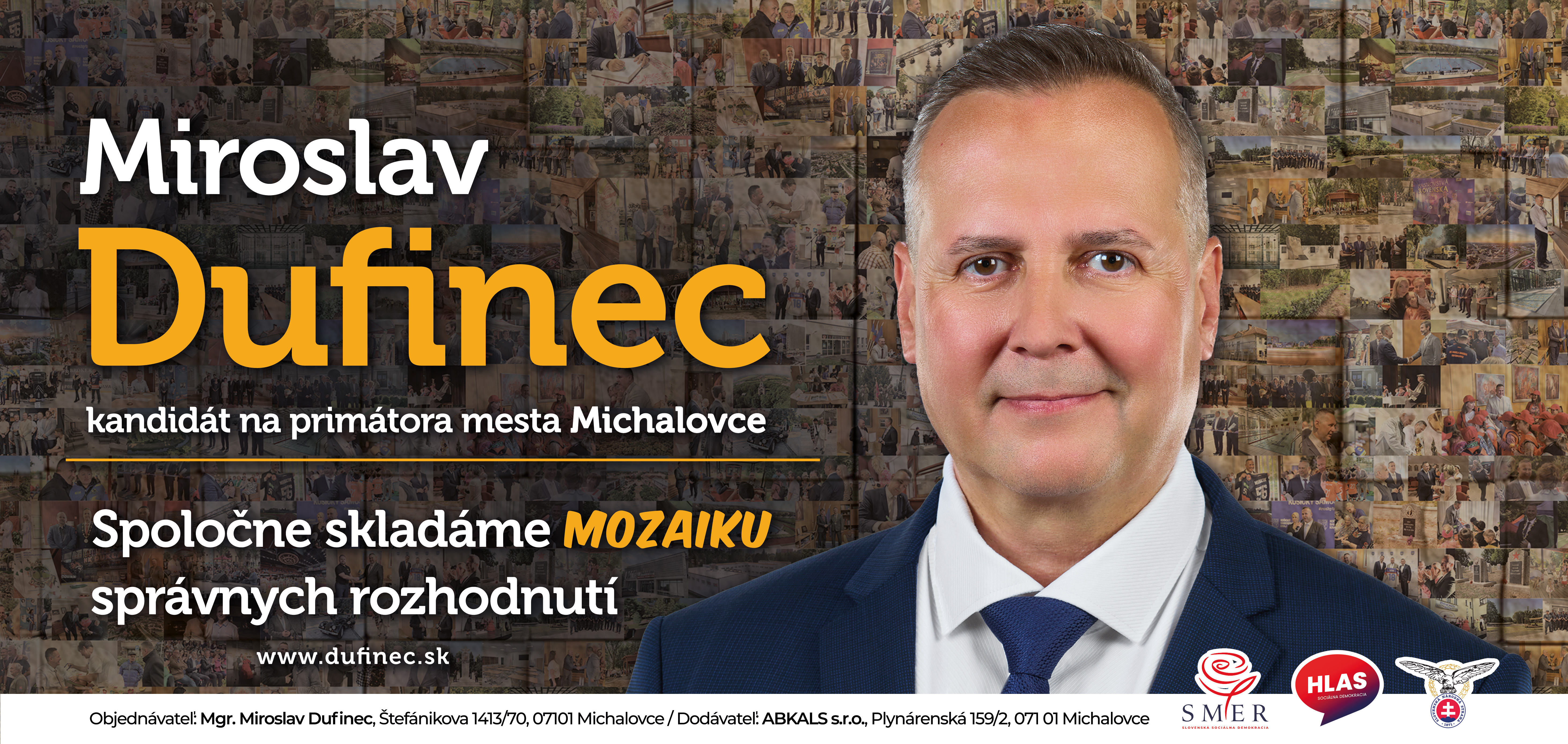 Miroslav Dufinec – volebný plagát